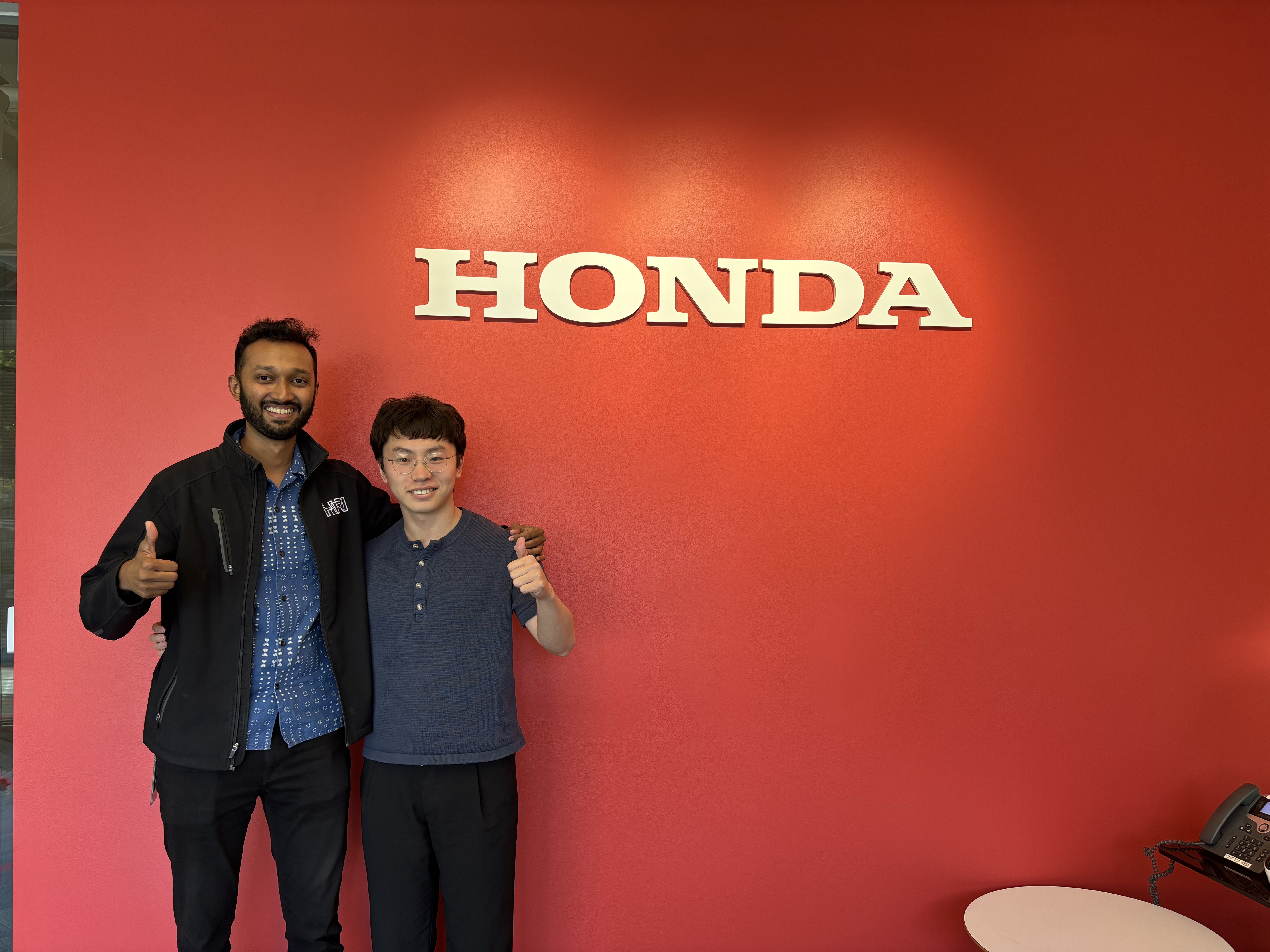 With my manager at Honda Research Institute USA